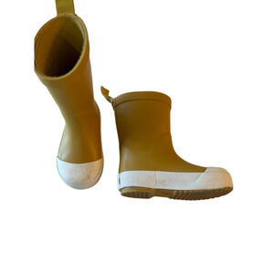 Pehr Toddler Yellow Rain Boots Rubber Waterproof Size 7
